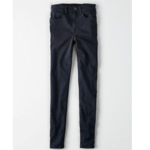 AEO American Eagle Navy high-waisted jeggings pant